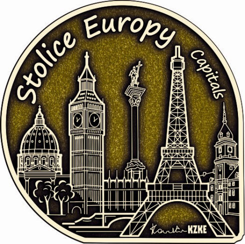 Stolice Europy - odznaka mała złota