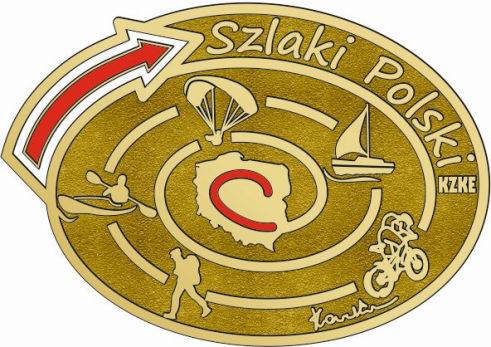 Szlaki Polski - odznaka honorowa pozłacana
