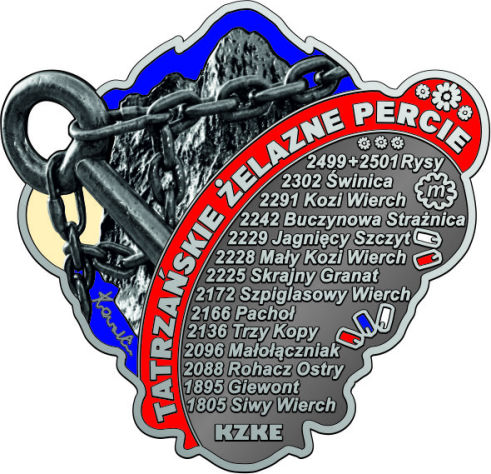 Tatrzańskie Żelazne Percie - odznaka platynowa